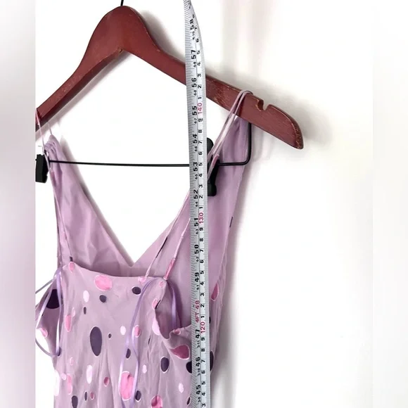 PRÉCIS PETITE Silk blend LILAC STRAP FRILL
FRONT BIAS CUT LONG DRESS
SIZE 6 - Picture 4 of 8